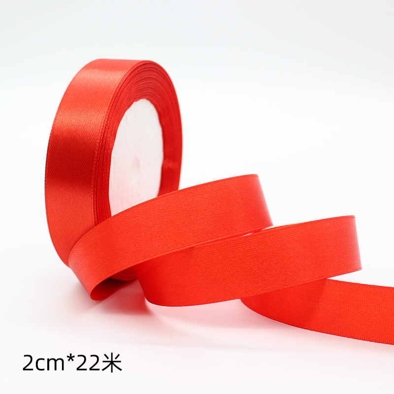 Fábrica al por mayor 1/2/4/5cm cinta de embalaje rojo hilo cinta de embalaje de regalo