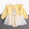 Children's spring cartoon bodysuit, brand autumn clothing for new born, long sleeve