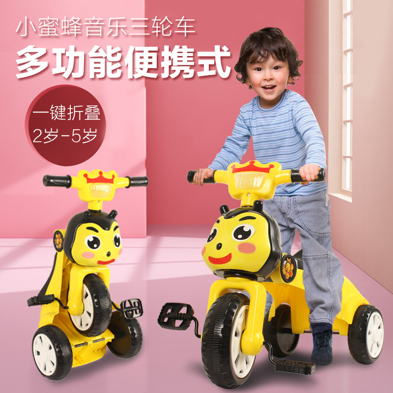 Manufactor Direct selling children Tricycle Pedal cars music light Pedal Car 2-6 baby Preschool Tricycle