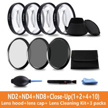 CVRbClose-up Filter+1+2+4+10 Set+UV CPL FLD+ND2 4 8