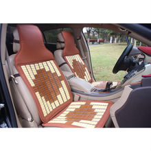 夏季新款 肤感皮大板型汽车坐垫单座轿车通风靠背垫竹片凉垫 厂家