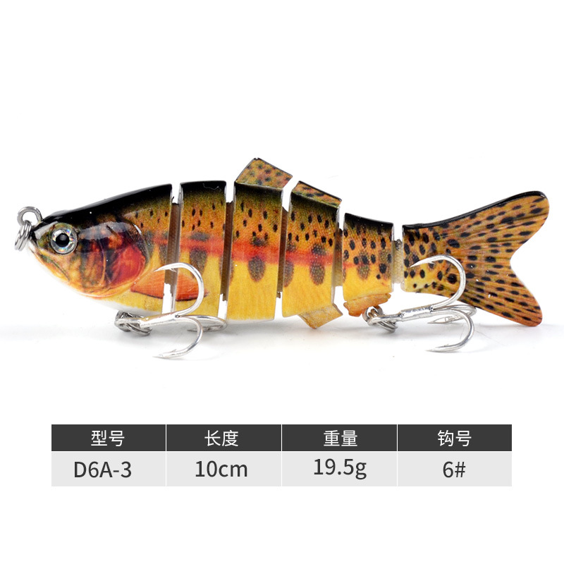 Multi Jointed Fishing Lures Hard Swibaits Fresh Water Bass Swimbait Tackle Gear