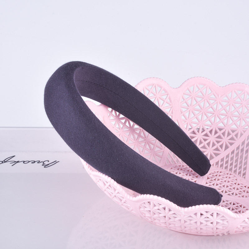 Simple Pure Color Sponge Headband display picture 10