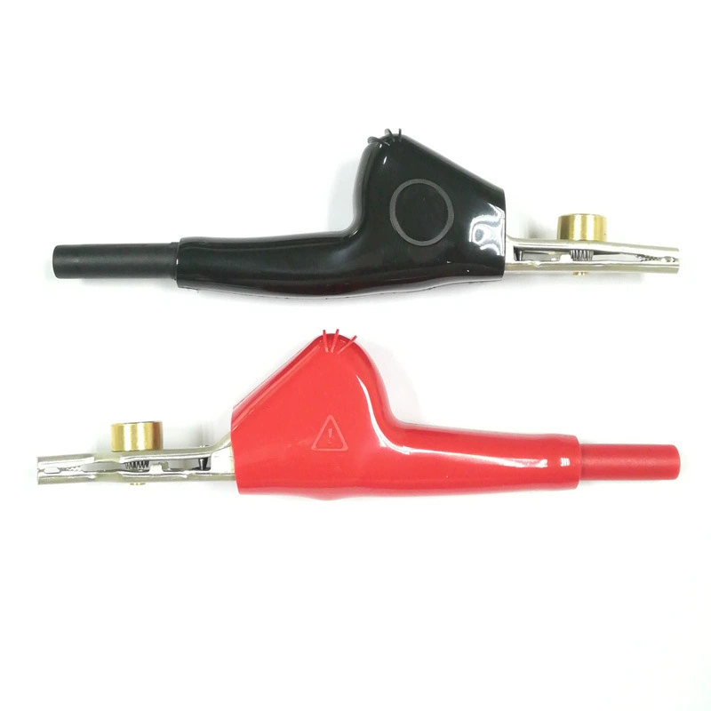 Заводской прямой мультиметр зажим из кожи аллигатора 4 мм банановый разъем из чистой меди зажим для ручки с низким сопротивлением без прокола без потерь зажим для зонда