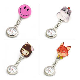 压克力卡通护士表护士挂表夜光指针胸表学生考试怀表