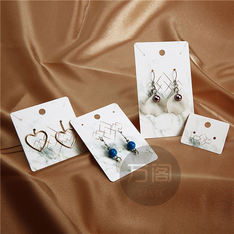 工厂直供饰品耳环耳钉卡片耳环纸卡 DIY项链发夹耳夹吊牌包装卡片