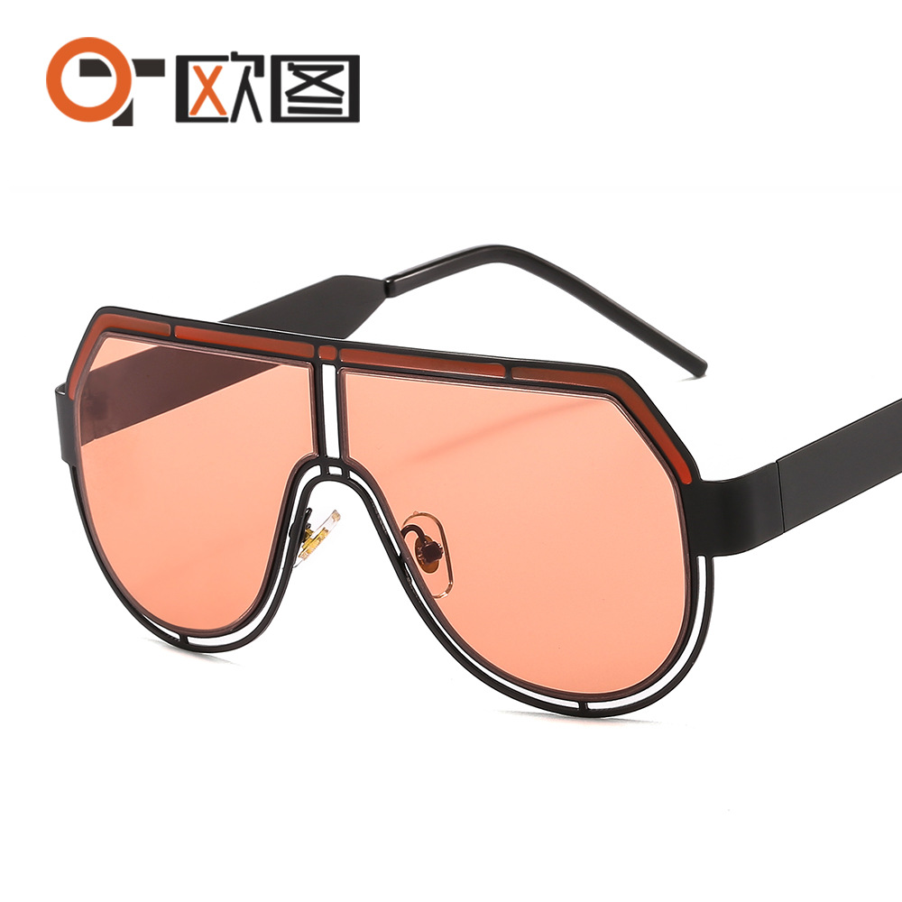 The new metal large frame sunglasses 2518G personality sunglasses for men and women colorful all - cross - border sales wholesale