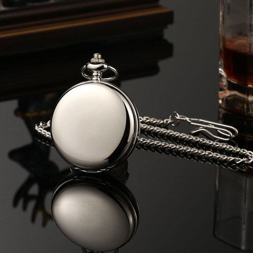 Double-open and double-sided optical mechanical pocket watch, non-automatic retro flip mechanical watch, manual mechanical hanging watch can be shipped on behalf of