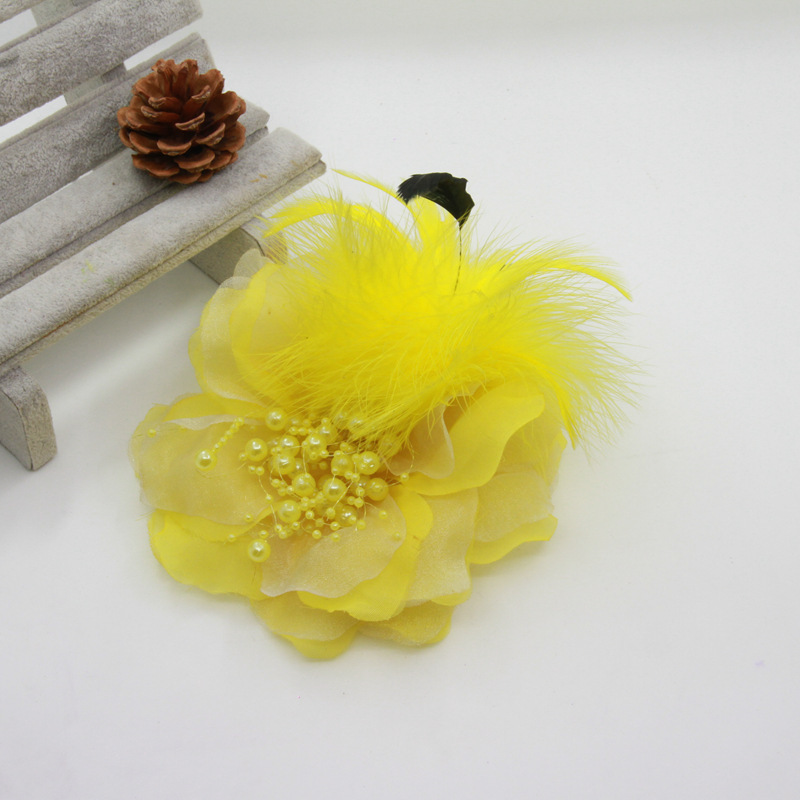 0377 Celebrity Street Style Prom Dress Tulle Flower with Feathers and Beads Headpiece Accessories 1087 Headwear 0377 Celebrity Street Style Prom Dress Tulle Flower with Feathers and Beads Headpiece Accessories 1087 Headwear