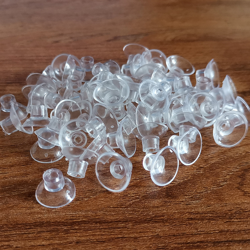透明迷你小吸盘玻璃垫层板托专用小吸盘6mm孔胶垫片pvc玻璃隔板垫