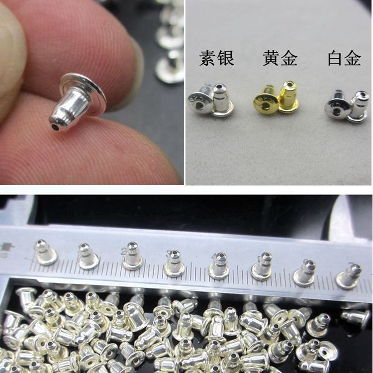 S925 Sterling Silver DIY Accessories Bullet Ear Plugs Ear Accessories Ear Caps Plain Silver Ear Plugs Manufacturer Wholesale S925 Sterling Silver DIY Accessories Bullet Ear Plugs Ear Accessories Ear Caps Plain Silver Ear Plugs Manufacturer Wholesale