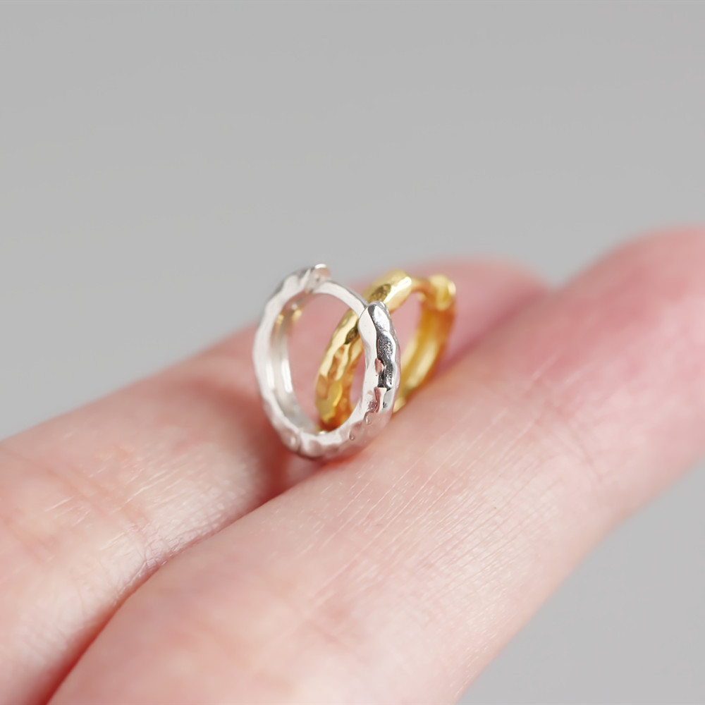 3g Weight No Inlaid Inlay Material Earrings Classification Wedding, Travel Occasion Geometric Pattern Unisex Gender Plating Design Fashion Style White, Gold Color Yhe0151 S925 Sterling Silver Baroque Style Geometric Irregular Pattern Earrings 3