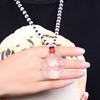 Shampoo, crystal pendant, white crystal, necklace, sweater, accessory, wholesale, suitable for import