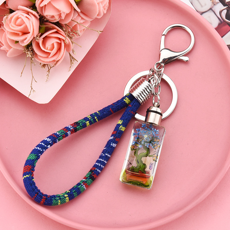 Creative Dried Flower Plant Cotton Rope Keychain Wholesale Nihaojewelry display picture 7