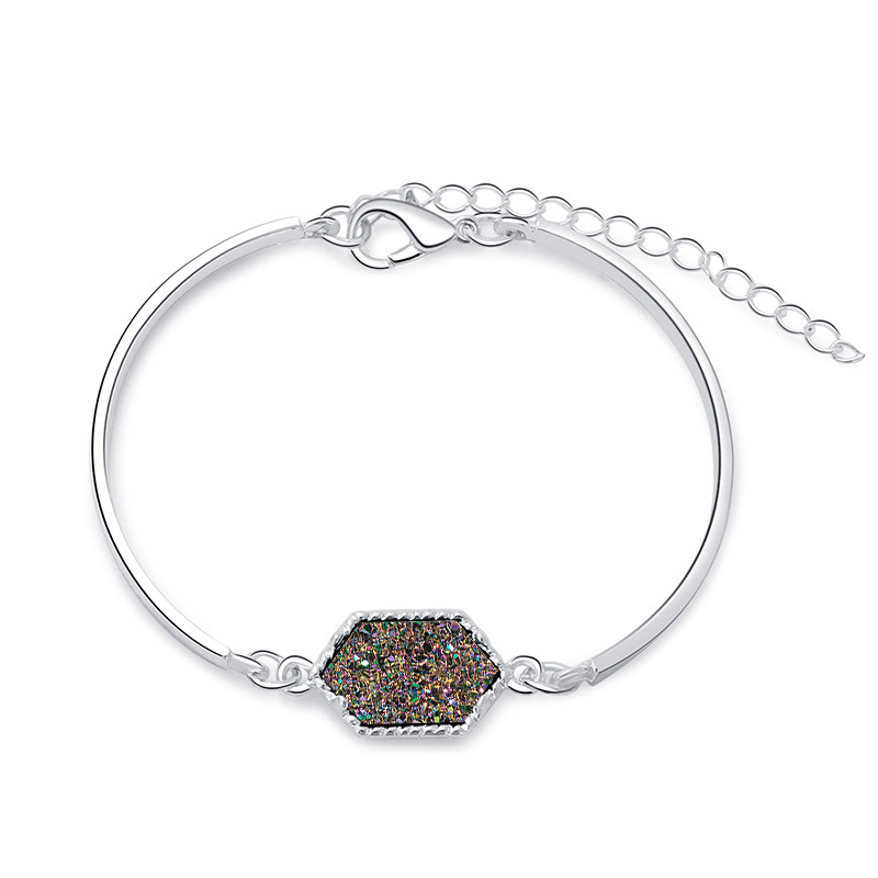 Fashion Multi-color Diamond Crystal Cluster Bracelet display picture 5