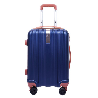 现货2019春季新款拉杆箱20寸旅行箱万向轮纯色ABS拉链箱行李箱包