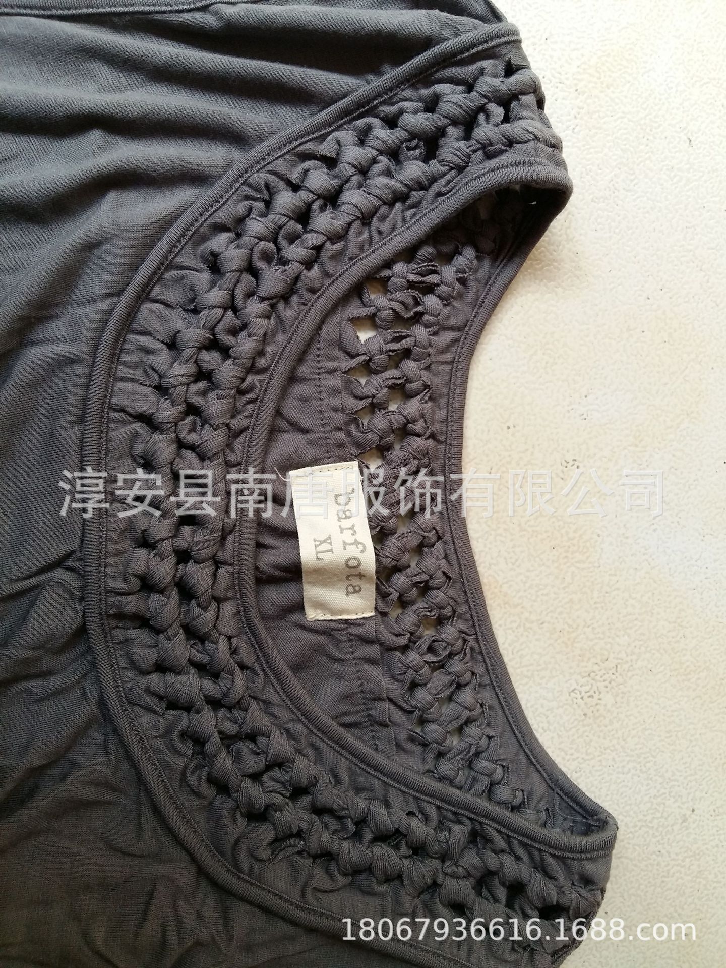 专业各种针织布棉线手工编织服装配饰衣领