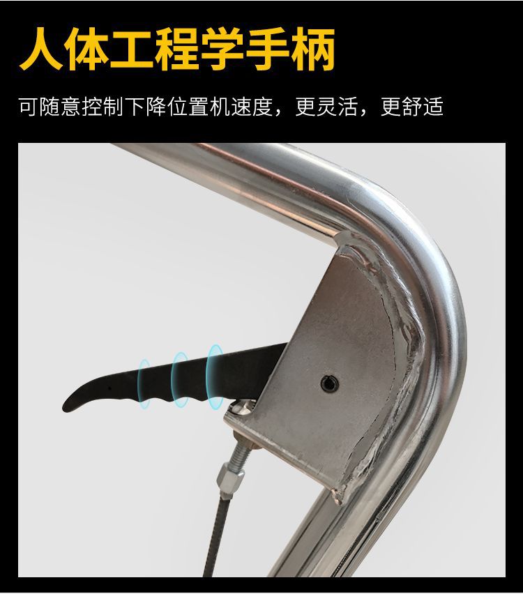 Factory Manual Hydraulic Lift Platform Truck, Foot-Operated Hand-Pushed Lift Truck, Multi-Functional Small Transport and Stacking Truck