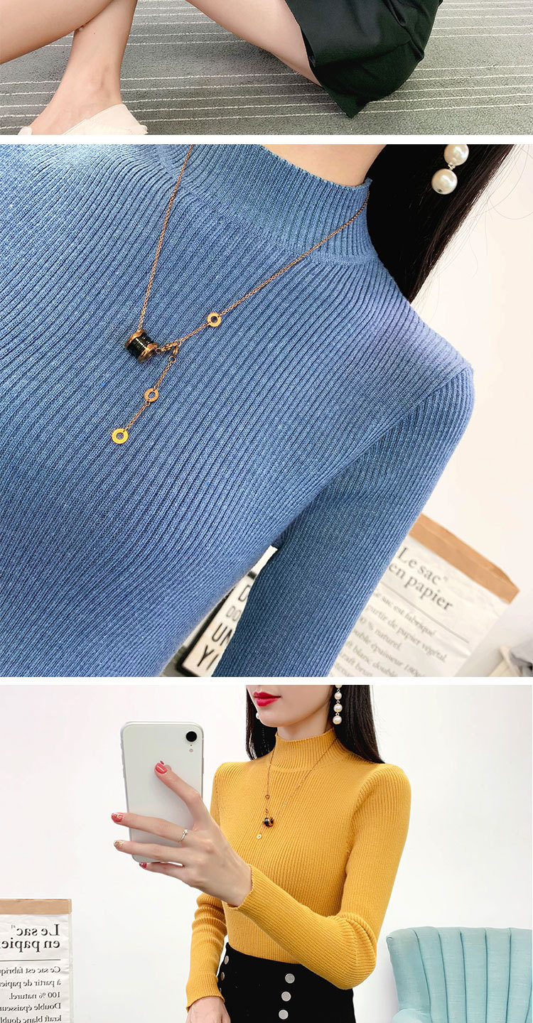 Pull femme en Fibre d acétate - Ref 3414370 Image 19