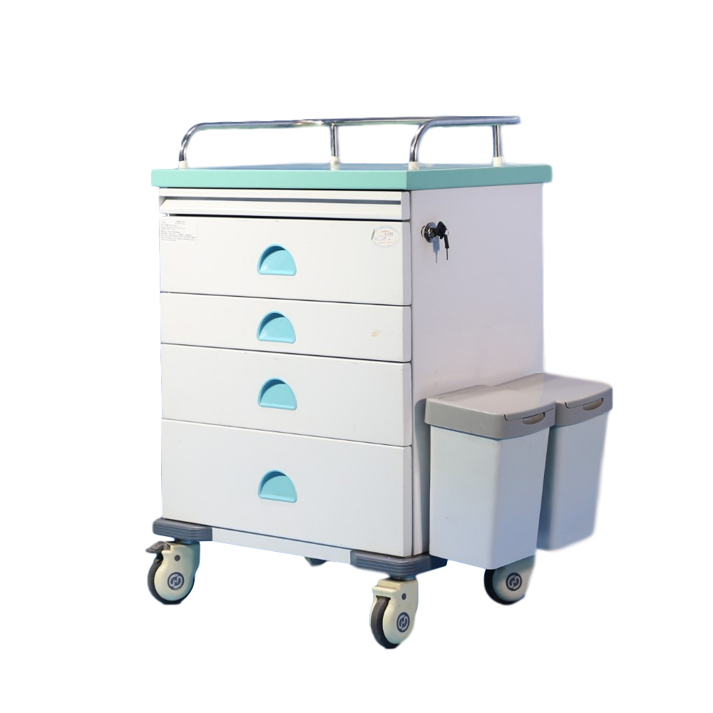 XF690厂家直销医生护士工作车多功能喷塑麻醉手推车医院器械车