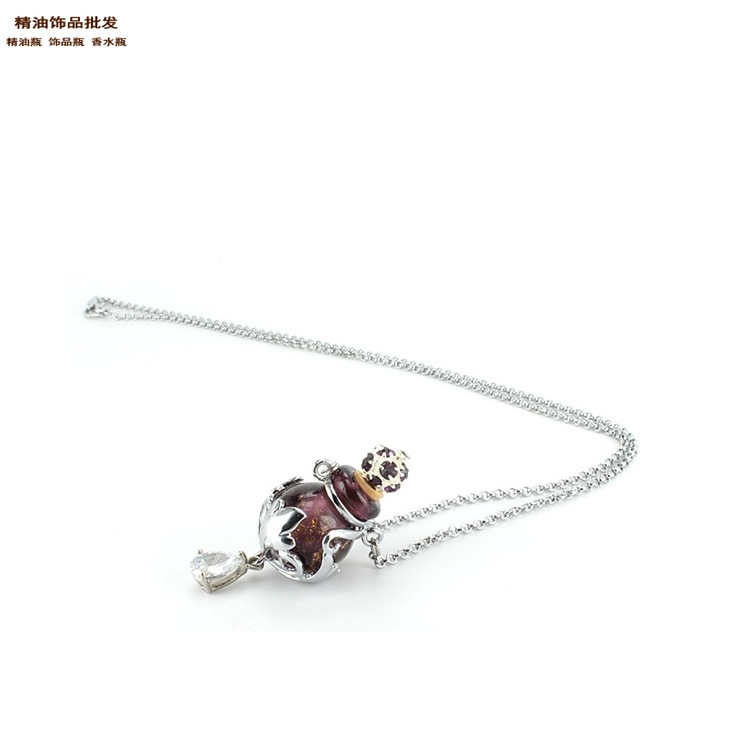 中国精油饰品网金莎紫色瓶流星花园项链吊坠2.jpg