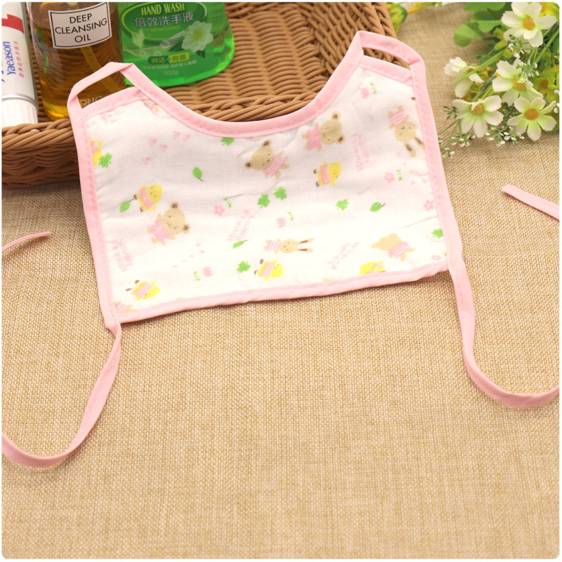 Spring Festival new pattern baby pure cotton Bib baby Bib 12 printing Gauze soft water uptake Frenum Bib