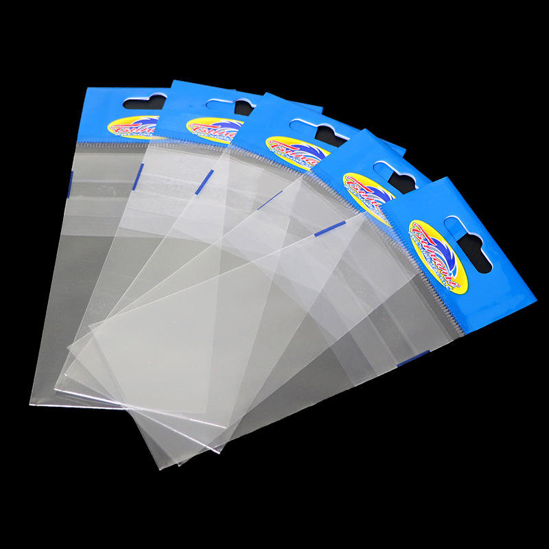 彩印logo打孔袋 透明自粘OPP包装袋 饰品袋子 opp简易礼品包装袋