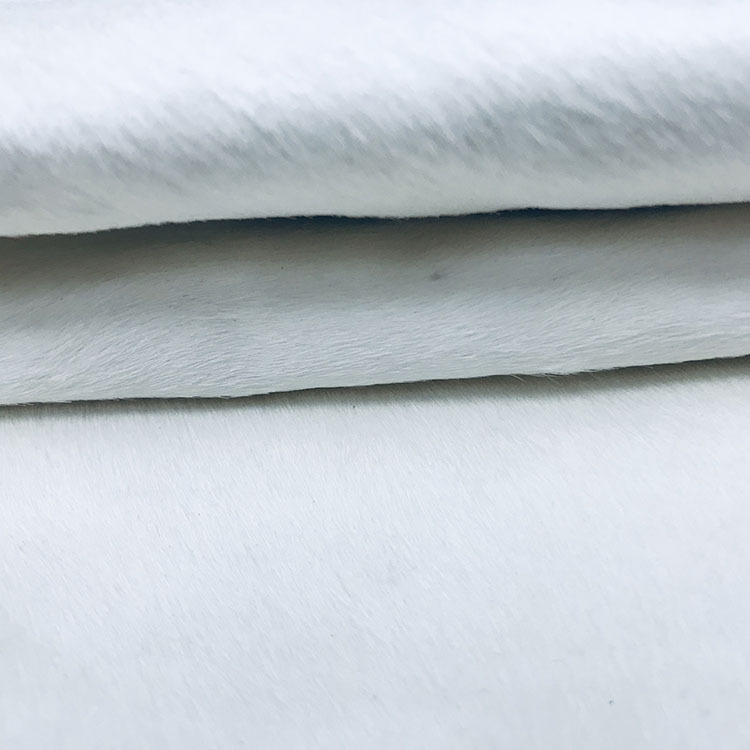 多种颜色现货供应马毛皮革素色白色短毛可选款环保皮马毛皮毛一体