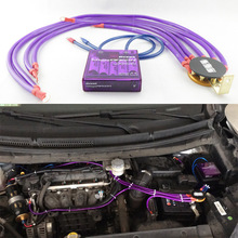 汽车发动机电子整流器稳定器日本紫色雷神电压改装稳压器加强地线