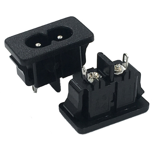 Dongguan Yiqian Electronics Supplies AC-027 Cassette 8-Shaped DB Power Socket Small Foot 8-Shaped Cassette AC Socket