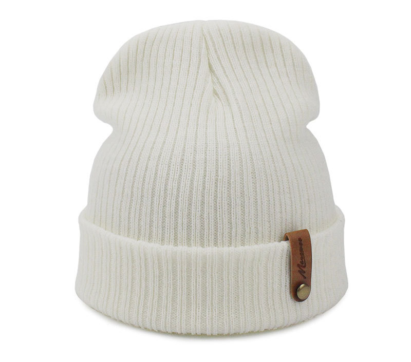 Unisex Simple Style Solid Color Eaveless Wool Cap display picture 4