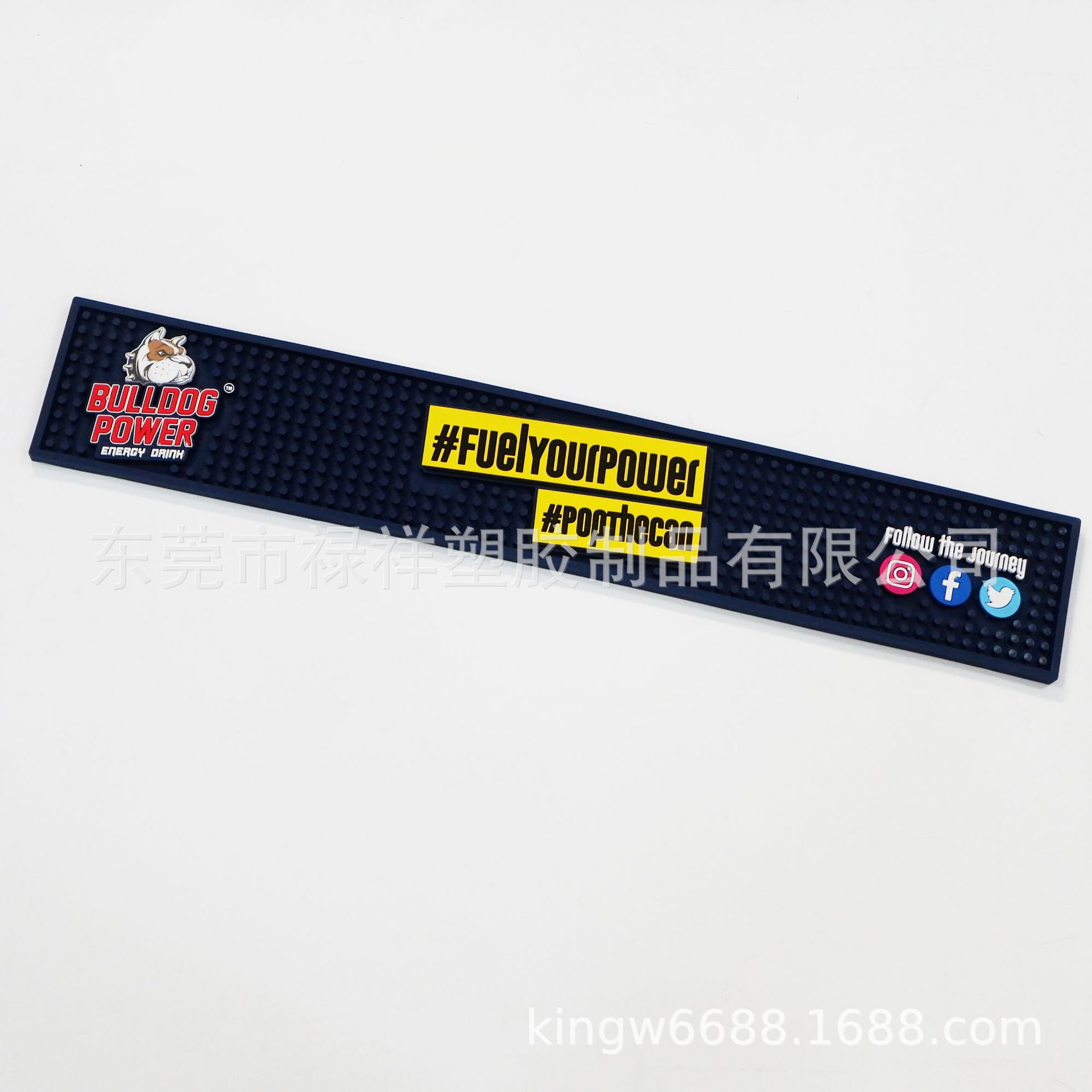 专业定制PVC杯垫 吧台垫酒吧垫 橡胶吧垫黑色防滑隔水垫定做logo