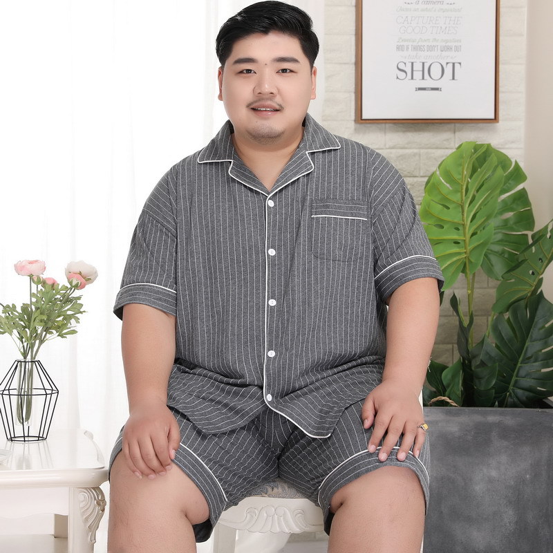 다크 그레이 세로 스트립 옷깃 짧은 5 8789