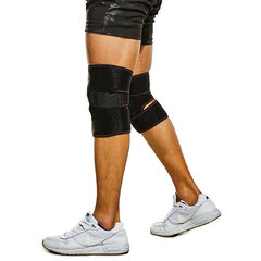Manufacturer Direct Supply Double Steel Plate Knee Support with Adjustable OK Fabric for Strong Support, Rehabilitation Sports Knee Support, Patella Protection