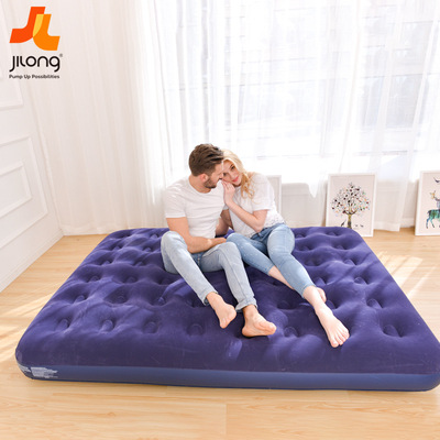 [direct deal] JILONG Jilong bed household Flocking Air cushion bed thickening Camping outdoors mattress