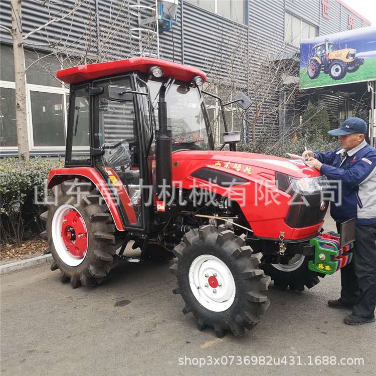 性能稳定窄轮距可调中型四轮拖拉机 液压助力装置强劲动力拖拉机