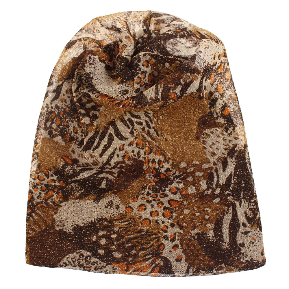 Spring Fashion New Hooded Cap Casual Hat Indoor Sleeping Cap Printed Bohemian Loose Female Hat display picture 10