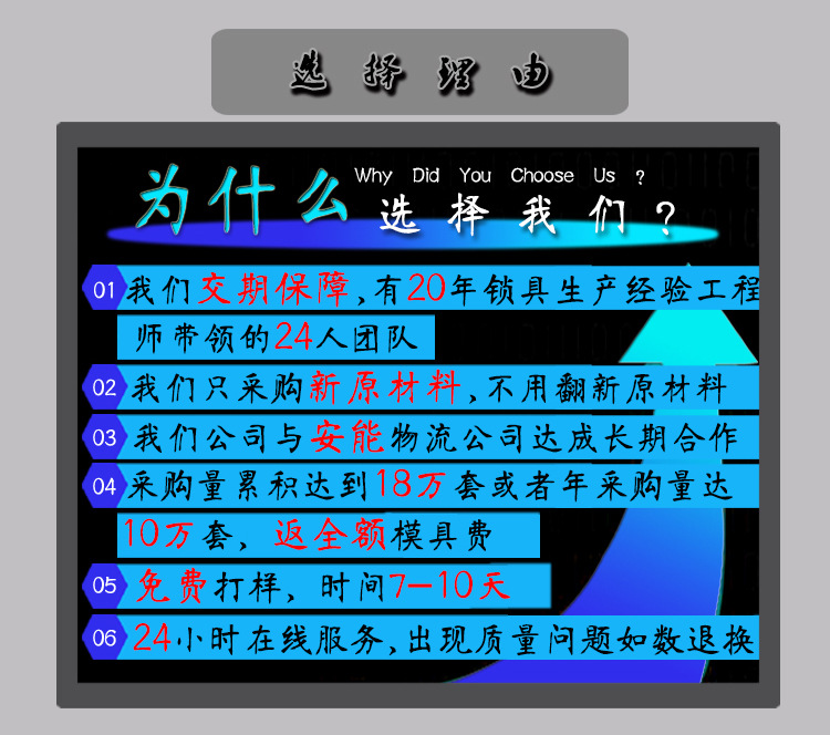 定制智能挂锁及锁芯厂家01