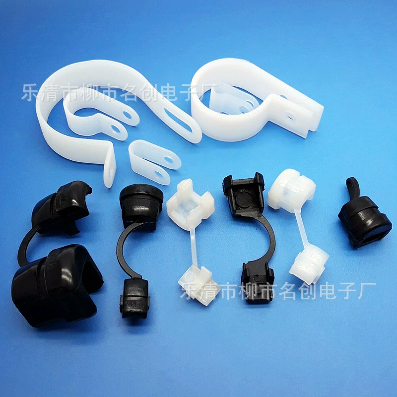 Большое количество точечного зажима для кабеля R-типа, U-образный винт для позиционирования кабеля, пластиковый зажим, кольцевая пряжка, кнопка проводки карты