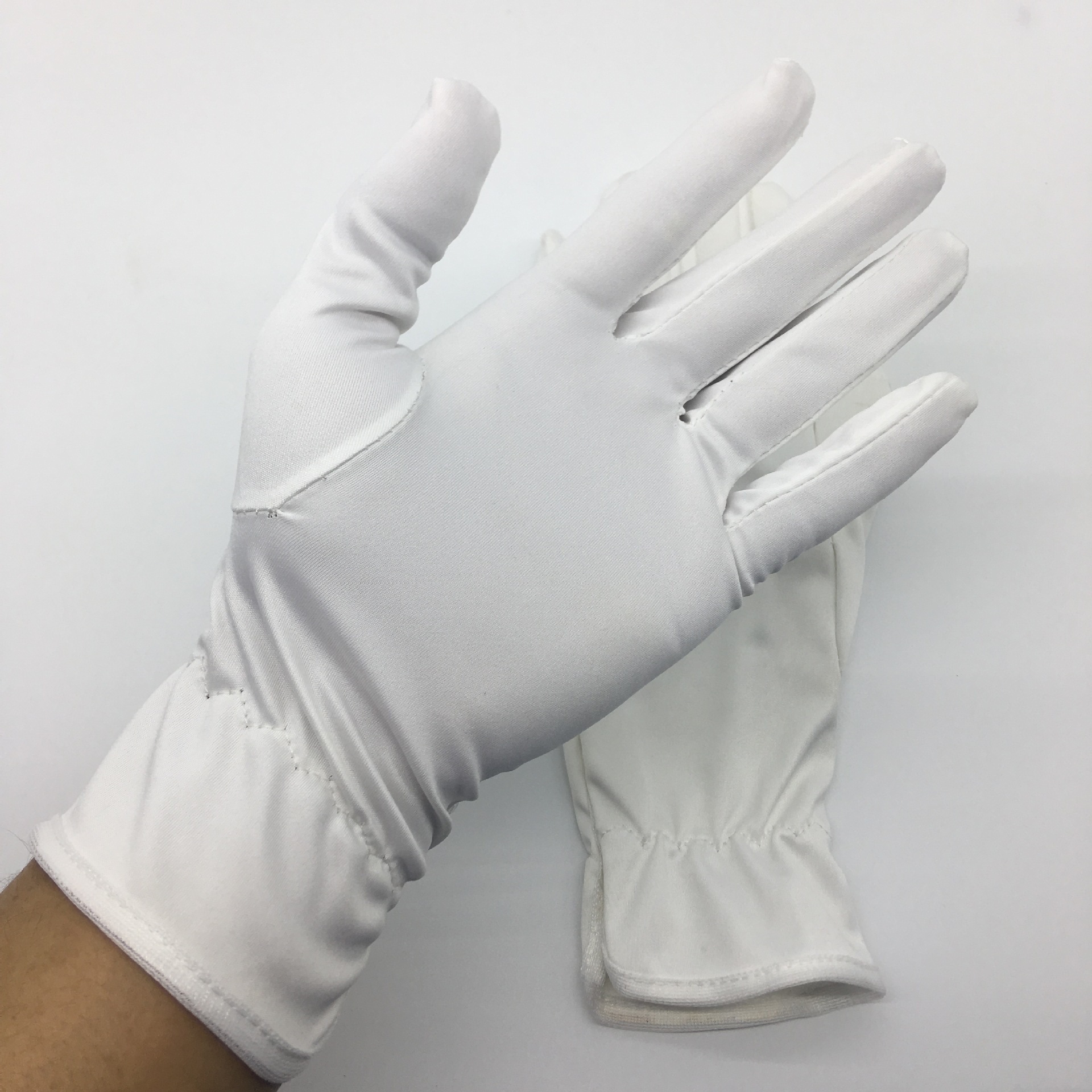 加长版超细纤维无尘布手套涤纶无尘布手套27CM加长无尘布纤维手套