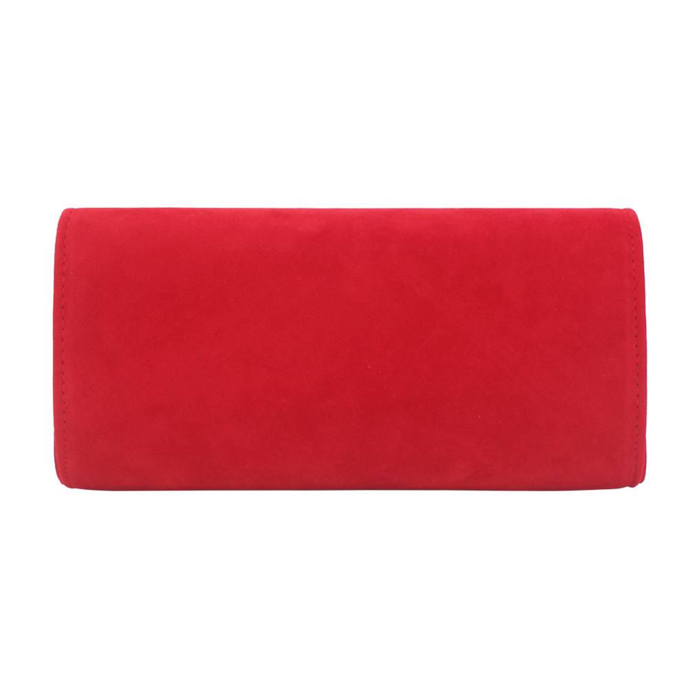 White Red Dark Blue velvet Plush Solid Color Square Clutch Evening Bagpicture38