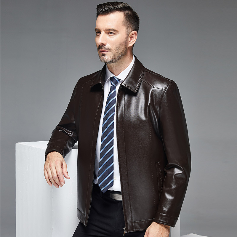 Veste en cuir homme - Ref 3443858 Image 4