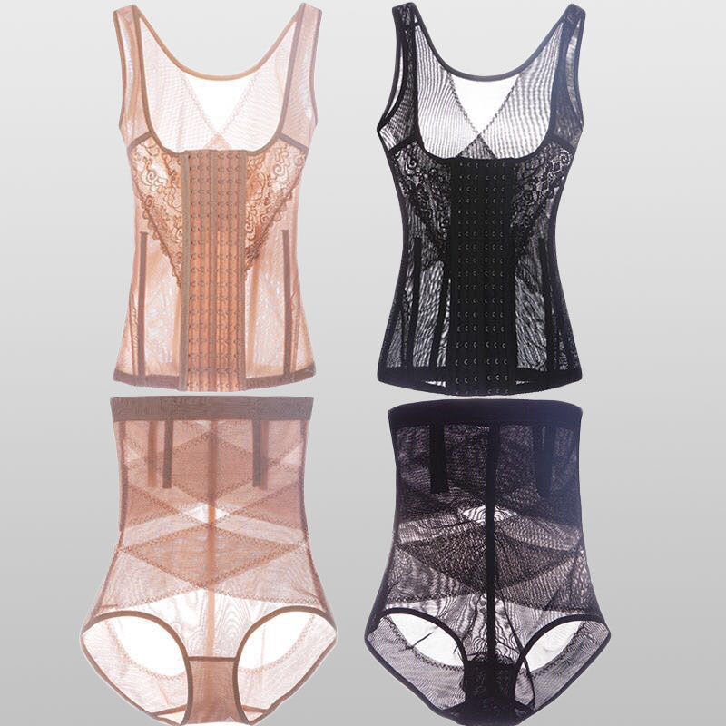 The abdomen Girdle Hip Breast care postpartum Girly suit Thin section Slimming Body Corset Fission suit