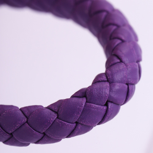 (30 colors available) High-end car keychain PU leather cord woven keychain for men and women leather keychain