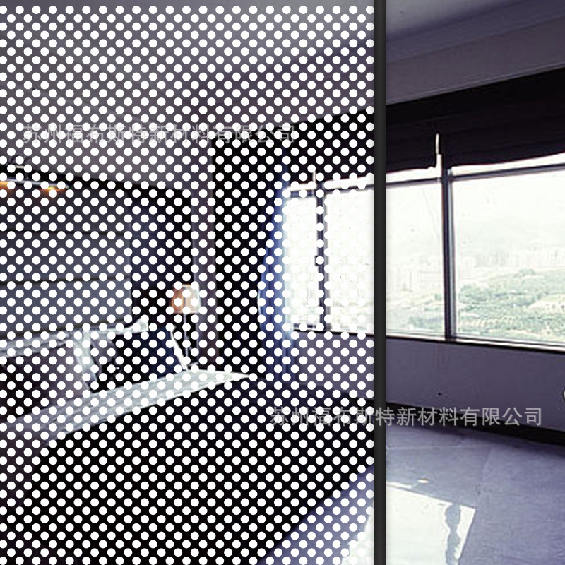装饰膜批发3mm白圆点夹胶膜办公室移门隔断pet夹胶材料EVA胶片