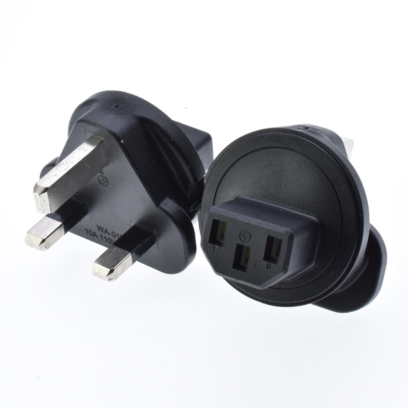 WA-0181品字母转英标插头英标TO C13PDU机柜转换插头C13转英标