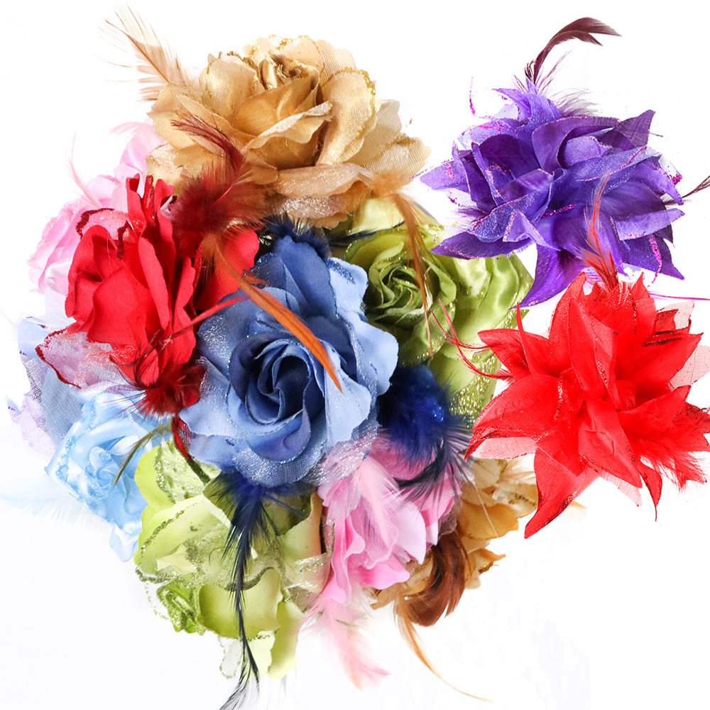 1 tela Rosa flor artificial decoración lirio artificial Hibiscus flor cabeza solo hecho a mano DIY tocado fotografía apoyos