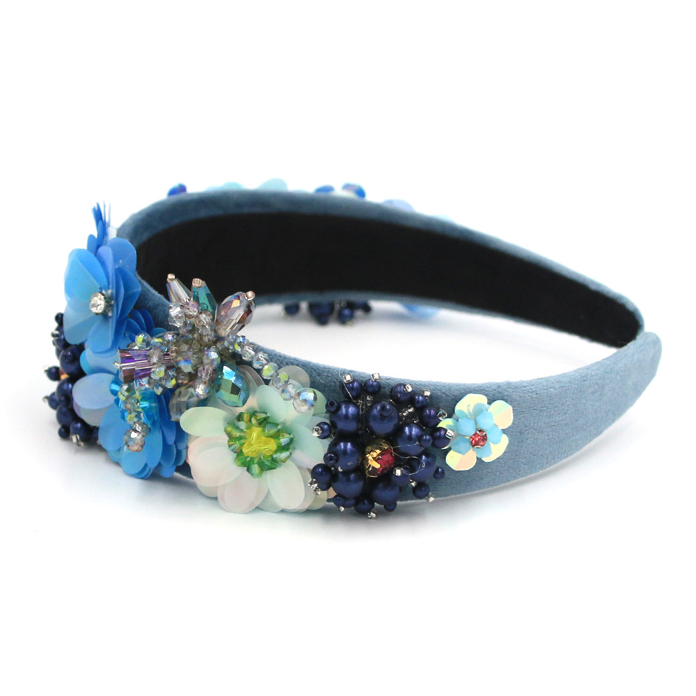 New Fashion Baroque High-end Gem Handmade Metal Forest Series Catwalk Headband Nihaojewelry Wholesale display picture 11