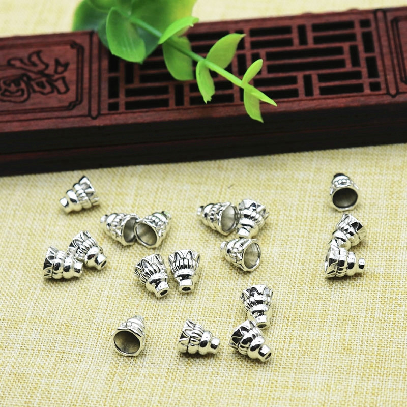 Ethnic style Xizang silver jewelry accessories dog braces children's bracelet three-way Hat Head mother and baby diy small jewelry