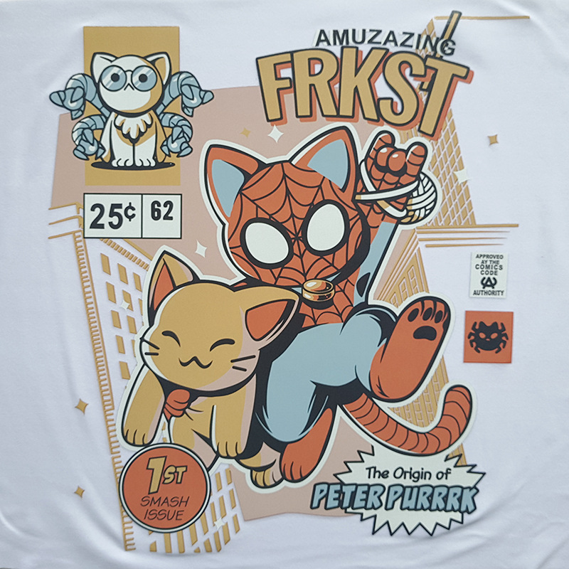 热转印烫画加工卡通烫画贴服装烫图印花高弹耐洗水pet柯式烫画|ms